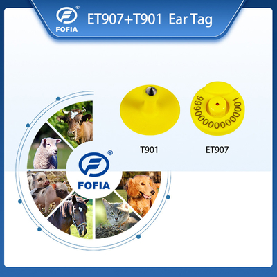 FOFIA RFID электронный ушный тег с тегом отслеживания животных с термометром позиционирования Beidou для крупного рогатого скота и овец