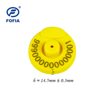 Материал TPU RFID Ear Tag для идентификации свиней Европейские чипы с уникальной безопасностью данных
