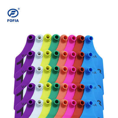 RFID ушная бирка с визуальным дизайном, поддержка лазерной печати, 134.2 кГц, желтый или другой цвет, гарантия высокого удовлетворения потребностей клиентов