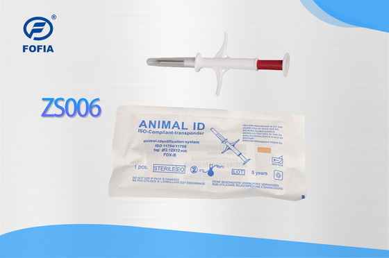 ICAR Certified New Durable Waterproof RFID Animal Microchip ZS006 with IP67 for Dog Cat Cow Pig Sheep & Pet Injection Tag
