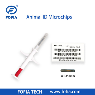 20 лет производительности Rfid Chip Animal Pet Id Инъекционные микрочипы для животных с шприцем