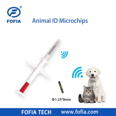 Fofia 2026 Лидер продаж RFID 134,2 кГц микрочип для идентификации животных Интегрированный тип ушная бирка ZS009 Водонепроницаемый для инъекций крупного рогатого скота