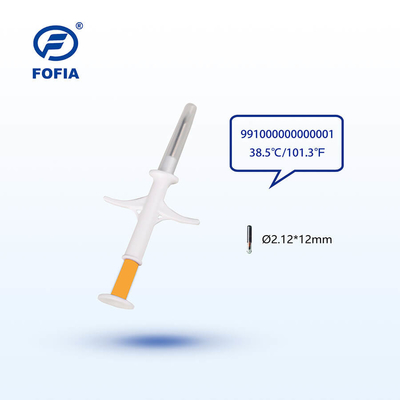 Чип для измерения температуры тела животного ISO11784/85 с шприцем – Fofia HT003 Smart Health Tag