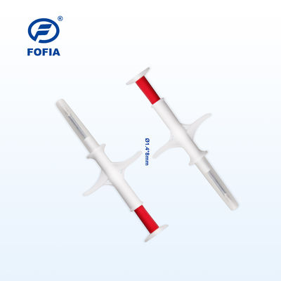 Сертифицированный ICAR микрочип для животных FOFIA ZS007 RFID 134,2 кГц с чипом FDX/EM4305 IP67 водонепроницаемый для пластиковой упаковки для инъекций домашнего скота и домашних животных