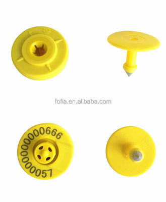 Waterproof Anti-Shedding TPU Electronic Ear Tag for Cattle with 134.2KHz RFID Animal Tracking