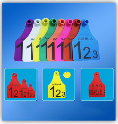 TPU Material Animal Ear Tag with Customizable Colors and 5 Years Guarantee for Livestock Identification