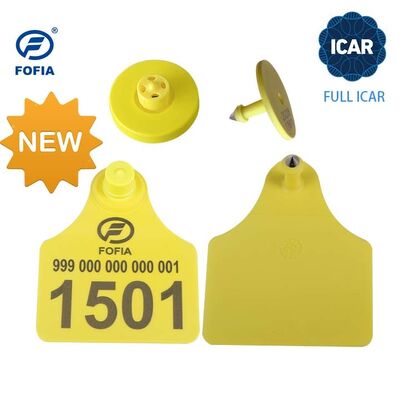 Лазерная печать Ферма HDX FDX-B Животные RFID овцы Ушные теги Номер с Qr-кодом Полный сертификат ICAR Сертификационные серьги для кроликов Козы