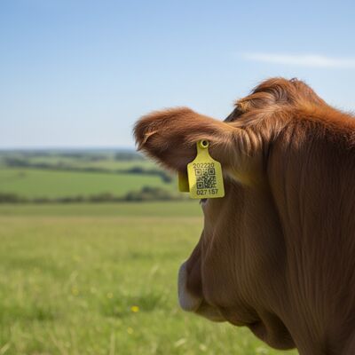 Новый T921 Animal Ear Tag Желтый высококачественный RFID TPU для использования в животноводстве