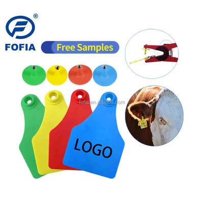 Новый T921 Animal Ear Tag Желтый высококачественный RFID TPU для использования в животноводстве