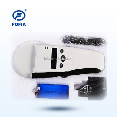 Прочный пластиковый портативный RFID-считыватель FOFIA с OLED-экраном 128x32 / USB для использования на больших расстояниях для домашних животных и ферм / ранчо