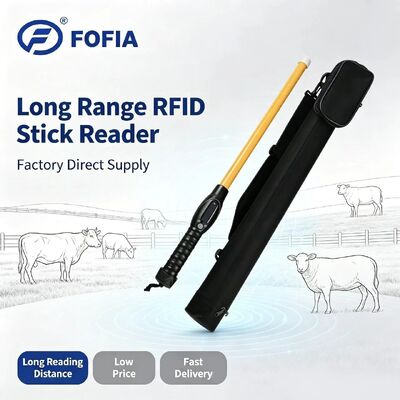 FOFIA PT280 134.2kHz RFID Reader PVC NLIS Австралия ICAR Удостоверенный идентификатор крупного рогатого скота 7000 записей Хранение 10-20 см Расстояние чтения ISO