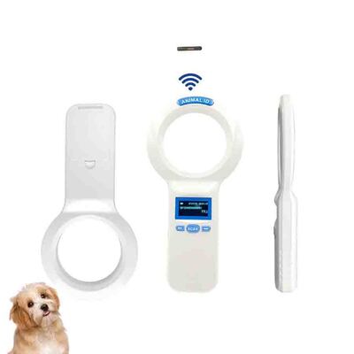 Прочный пластиковый PT200 RFID ручной считыватель с 128x64 OLED экраном ISO11784/5 Протокол чтения на большие расстояния для домашних животных и сельскохозяйственного использования
