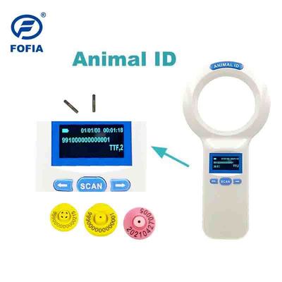 Прочный пластиковый PT200 RFID ручной считыватель с 128x64 OLED экраном ISO11784/5 Протокол чтения на большие расстояния для домашних животных и сельскохозяйственного использования