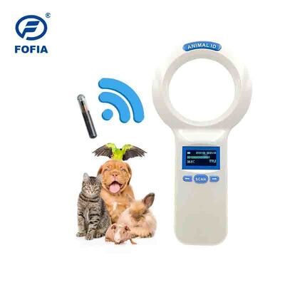 Водонепроницаемость FOFIA PT200 RFID ручной считыватель 128x64 OLED экран Дальний считыватель 10-20м Протокол ISO11784/5