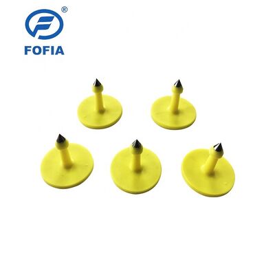 Fofia ICAR ET926 Водонепроницаемые RFID-бирки для ушей из ТПУ для животных FDX-B 134,2 кГц EM4305 Чипы для домашнего скота, крупного рогатого скота, свиней, овец