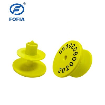 Fofia ICAR ET926 Водонепроницаемые RFID-бирки для ушей из ТПУ для животных FDX-B 134,2 кГц EM4305 Чипы для домашнего скота, крупного рогатого скота, свиней, овец