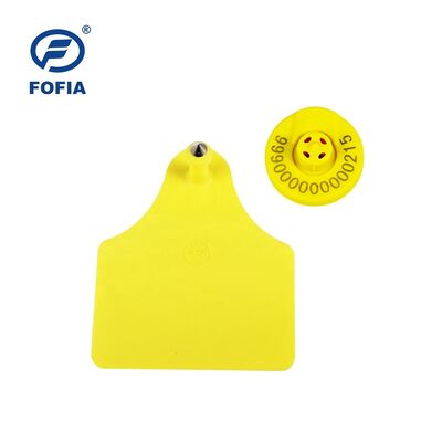 134.2 кГц RFID-ушной метки для скота с напряжением 350 Н. Полная сертификация ICAR
