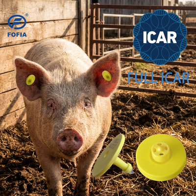 FULL ICAR ET908 Круговая ушная метка животного с читателем BLE ISO11784/5 FDX-B водонепроницаемая и прочная