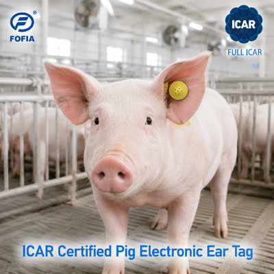 Fofia ET908 RFID Animal Ear Tag 134.2KHz FDX-B Умный идентификатор животноводства с полным ICAR