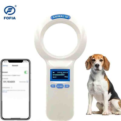 Водонепроницаемый белый FOFIA PT200 RFID ручной считыватель 128x64 OLED экран 134,2 кГц частота чтения на большие расстояния