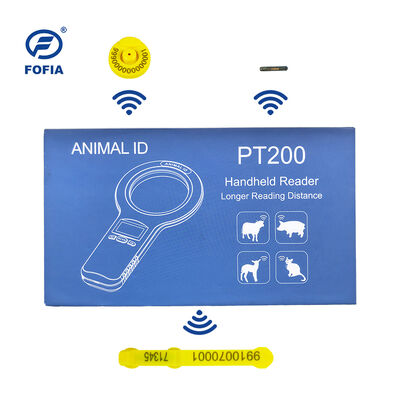 Fofia ручной пластиковый микрочип для животных с RFID-картой PT160 134,2 кГц OLED экран USB литийная батарея CE сертифицированный ISO 5-10 см