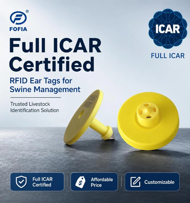 Полный ICAR ET908 водонепроницаемый RFID ушный тег для животных FDX-B 134.2Khz EM4305 Чипы для скота Корова электронные карты контроля доступа
