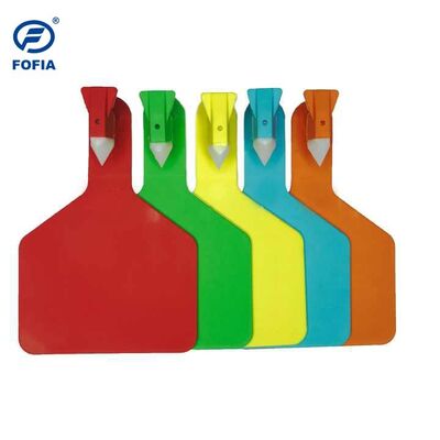 Custom New TPU Plastic Yellow Cattle Ear Tags Laser Coding | Fofia T914 Model for Livestock Management Farm Feedlot Cow ID