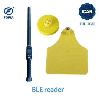 Новые полнофункциональные ушные бирки FOFIA ICAR LF, прочные, водонепроницаемые, RFID, TPU, желтые, для коров, свиней, овец, ET908+T905, чипы EM4305, гарантия 5 лет, 14,5 мм