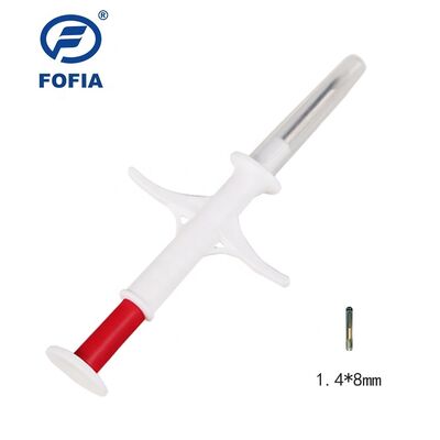FOFIA ZS007 ICAR Сертифицированный 134.2kHz RFID Животный микрочип FDX/EM4305 IP67 водонепроницаемый Белый PP 1.4x8mm Собака Кошка Кролик Кровь Новый