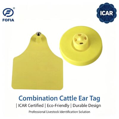 Новые настраиваемые TPU RFID пустые ушные бирки для животных FOFIA для фермерского использования на овцах, козах, крупном рогатом скоте, свиньях, кроликах