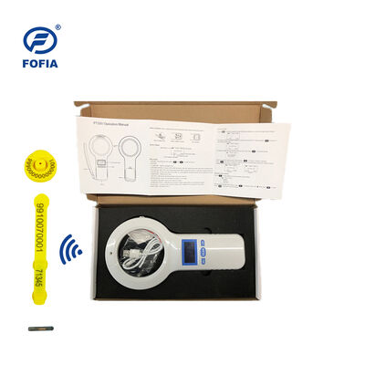 Waterproof Plastic FOFIA PT200 RFID Card Reader 128x64 OLED Screen Long Distance Reading (10-20m) ISO11784/5 Protocol 860-960mhz