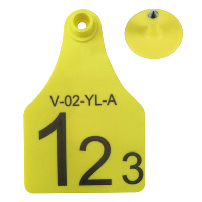 ET902 Настройки TPU RFID Ear Tags Лазерно выгравированные Ear Tags для крупного рогатого скота с пронумерованной идентификацией для использования на ферме коров свиней овец кроликов
