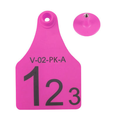 RFID визуальный тег мини / средний / большой размер Лучший выбор для управления животными Поддержка лазерной печати 134.2 кГц Желтый