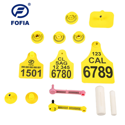 FOFIA RFID электронный ушный тег с тегом отслеживания животных с термометром позиционирования Beidou для крупного рогатого скота и овец