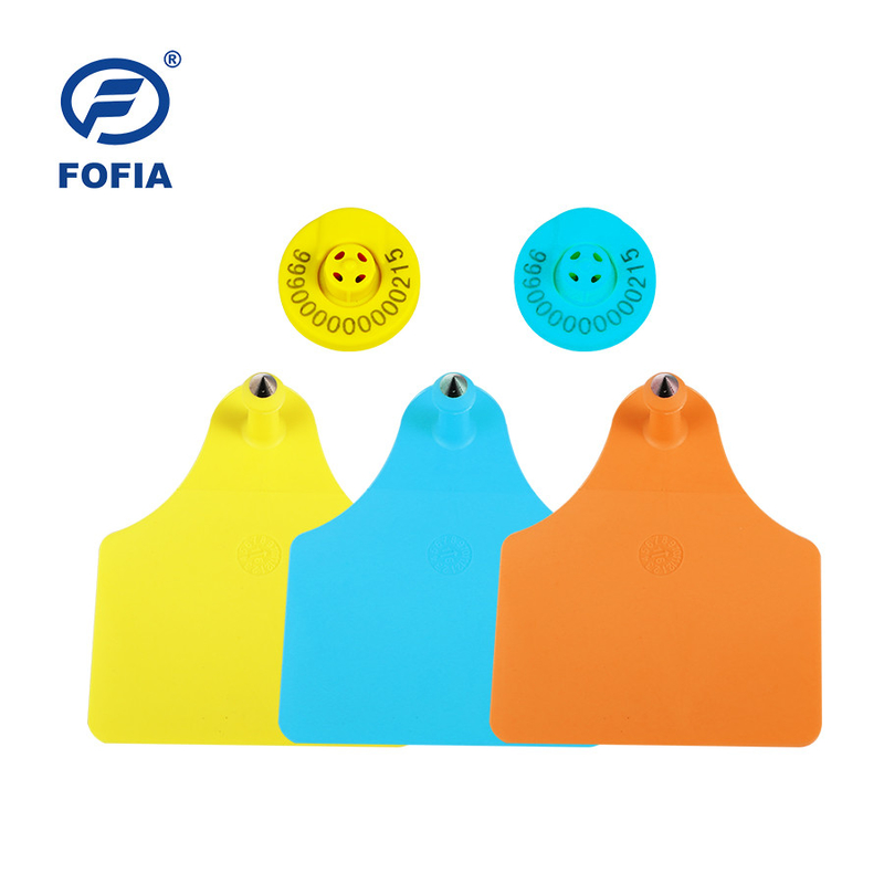 ET902 Настройки TPU RFID Ear Tags Лазерно выгравированные Ear Tags для крупного рогатого скота с пронумерованной идентификацией для использования на ферме коров свиней овец кроликов