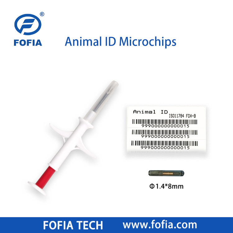 20 лет производительности Rfid Chip Animal Pet Id Инъекционные микрочипы для животных с шприцем