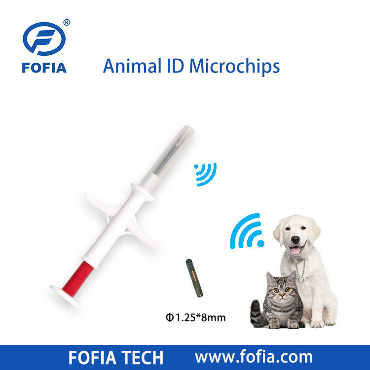 Fofia 2026 Лидер продаж RFID 134,2 кГц микрочип для идентификации животных Интегрированный тип ушная бирка ZS009 Водонепроницаемый для инъекций крупного рогатого скота