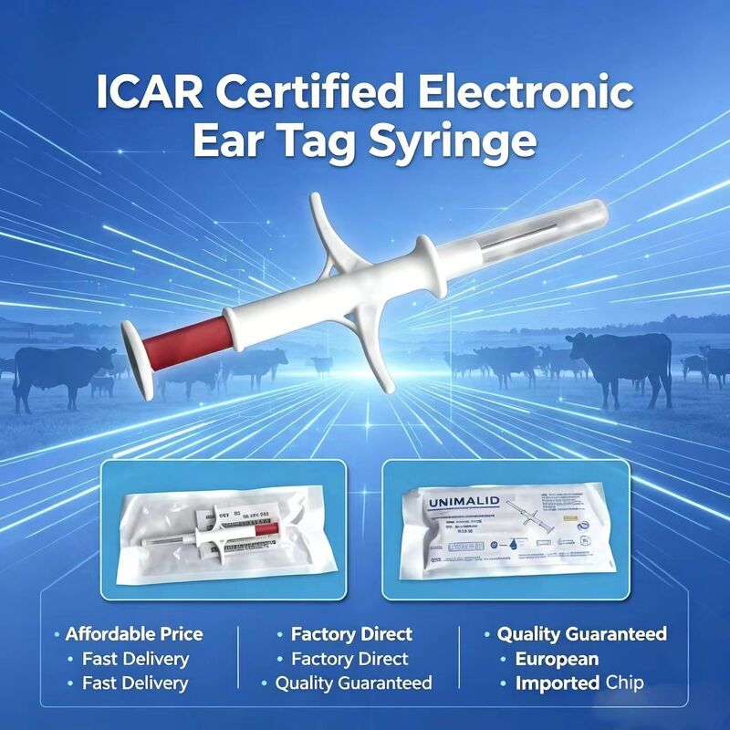ICAR Certified Parylene Coated Anti-Migration Animal ID Microchip with ISO 11784/5 FDX-B Standard for Pet Tracking