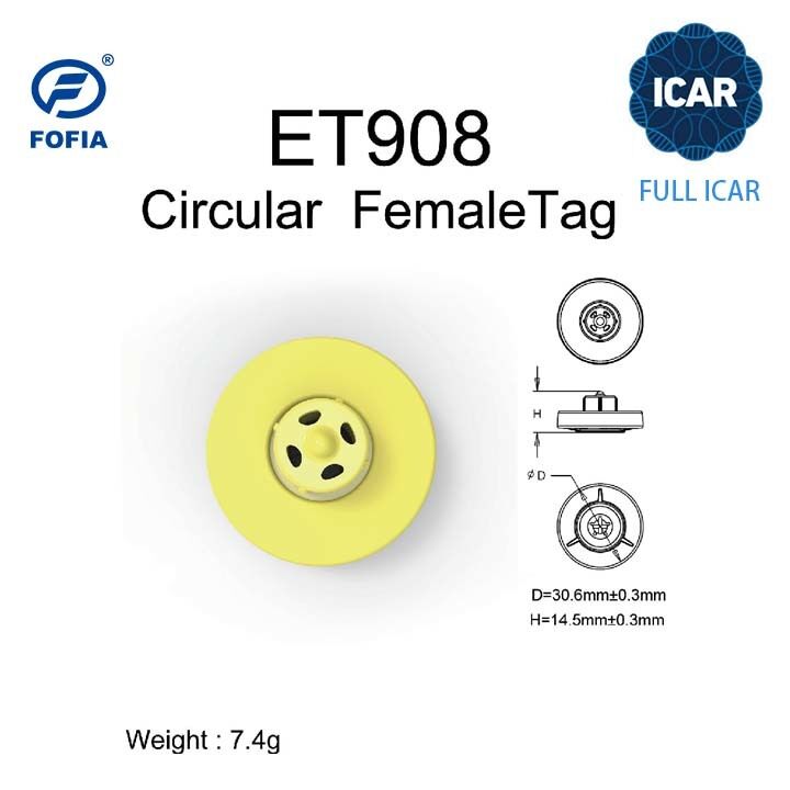 FULL ICAR Certified Advanced FDX/ HDX 134.2 KHZ RFID электронные ушные ярлыки для крупного рогатого скота коров овец коз свиней