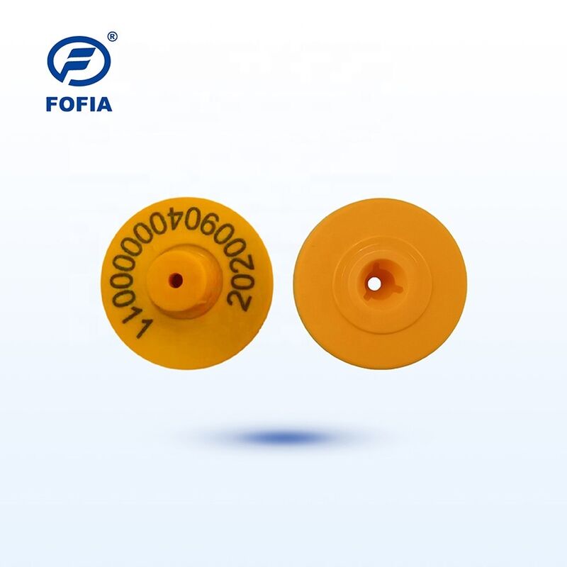 Ушные бирки UHF RFID для домашнего скота Прочные пластиковые идентификационные бирки с микрочипами для крупного рогатого скота, овец, свиней, животных
