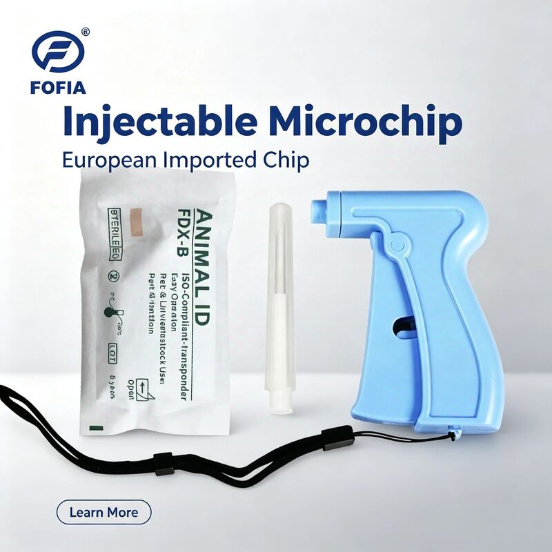 Fofia Горячая продажа RFID отдельный и многоразовый134.2кГц идентификатор животных микрочип ZS005 водонепроницаемый для домашних животных Инъекция 1,5 года гарантия