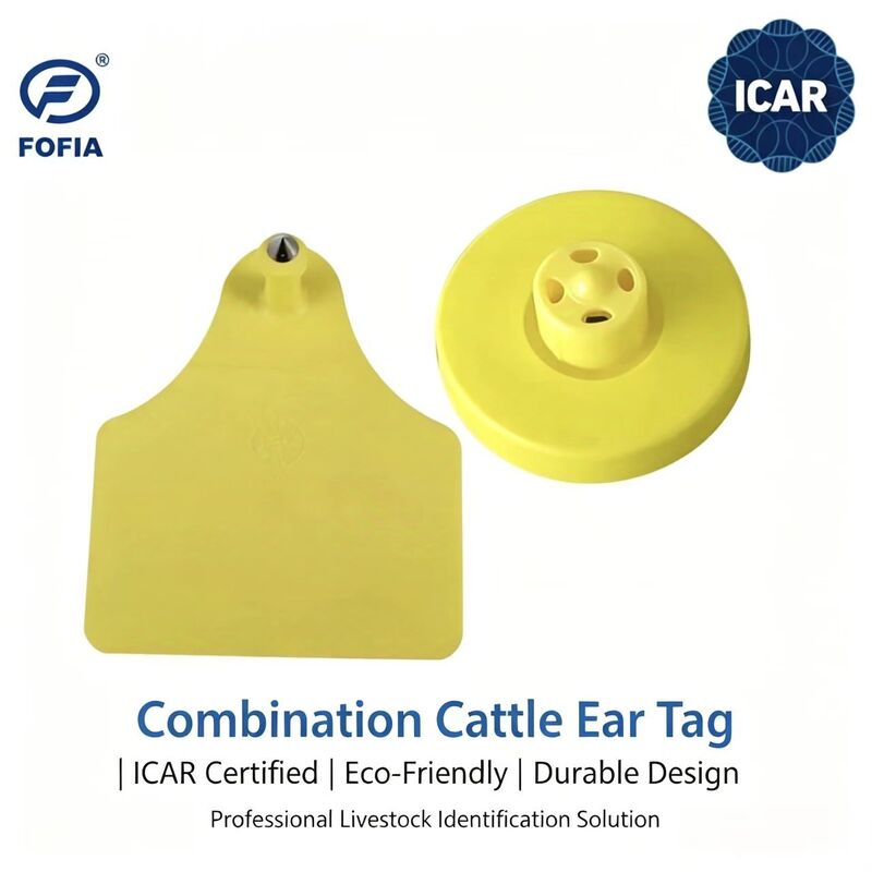 Новые настраиваемые TPU RFID пустые ушные бирки для животных FOFIA для фермерского использования на овцах, козах, крупном рогатом скоте, свиньях, кроликах