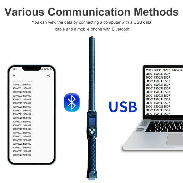 ISO11784/5 RFID ручной 134.2khz Ультрадальность UHF RFID Reader Ушные метки для скота