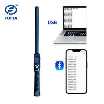 Специальный ручной RFID-считыватель ISO FDX-B HDX на 30000 записей для крупного рогатого скота, скота, ушных бирок, микрочипов, пластиковый, дальнего действия