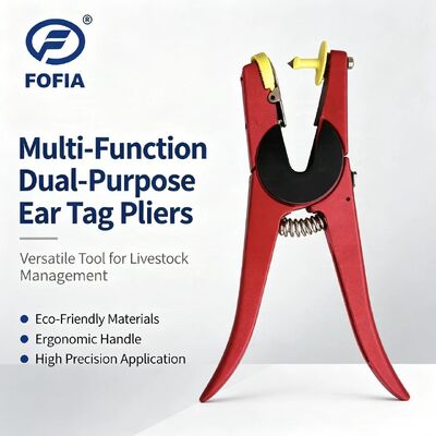Новый FOFIA Металлический Алюминиевый Сплав Ферма Животное Ушный Тег Аппликатор Лазерное Кодирование Кровь Свинья Овца Лошадь 3 месяца Гарантия